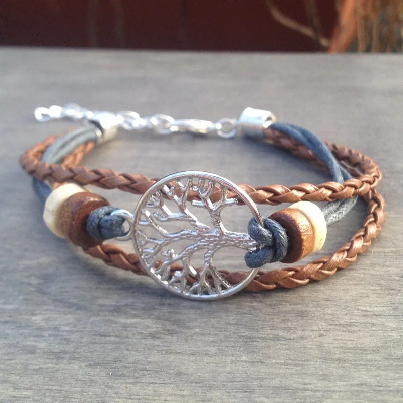 Браслет с деревом жизни кельтский браслет обычный Американский племенной