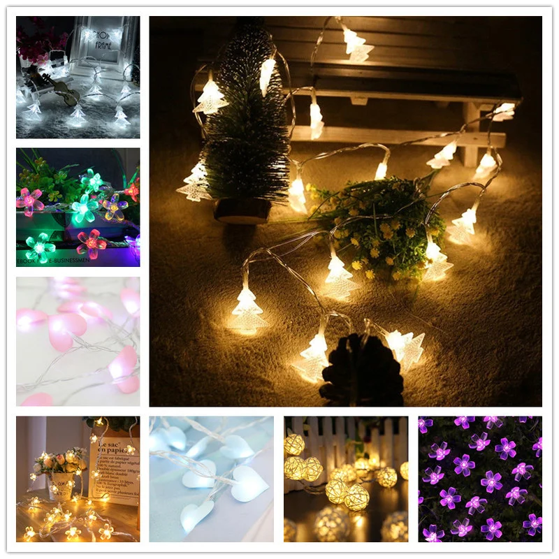

Fairy Lights Cherry Blossom Rattan Ball Garland Led Lights Outdoor Garland Light Party Christmas Decoration Adornos De Navidad