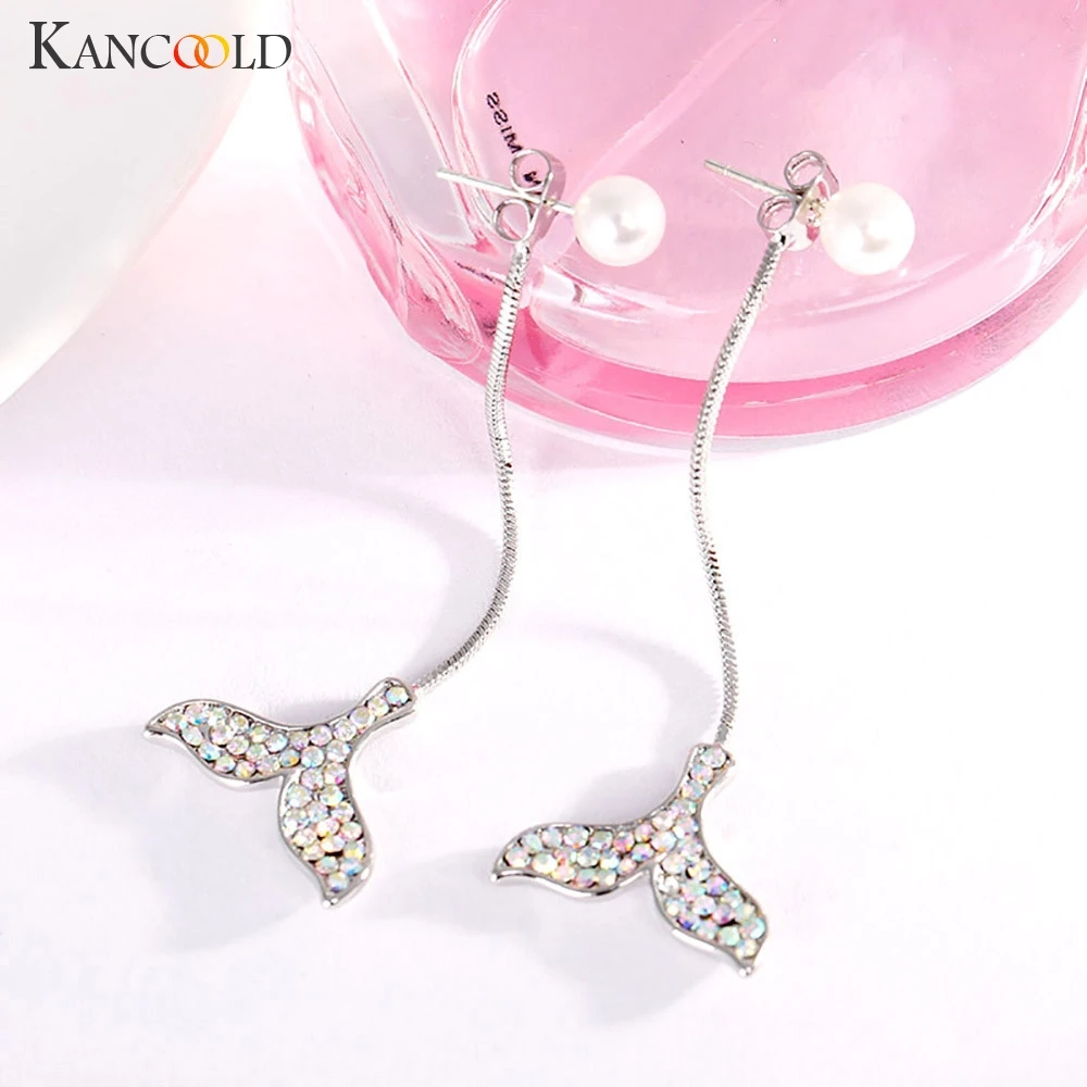 Женские длинные серьги-гвоздики из стерлингового серебра 2019 | Тематическая