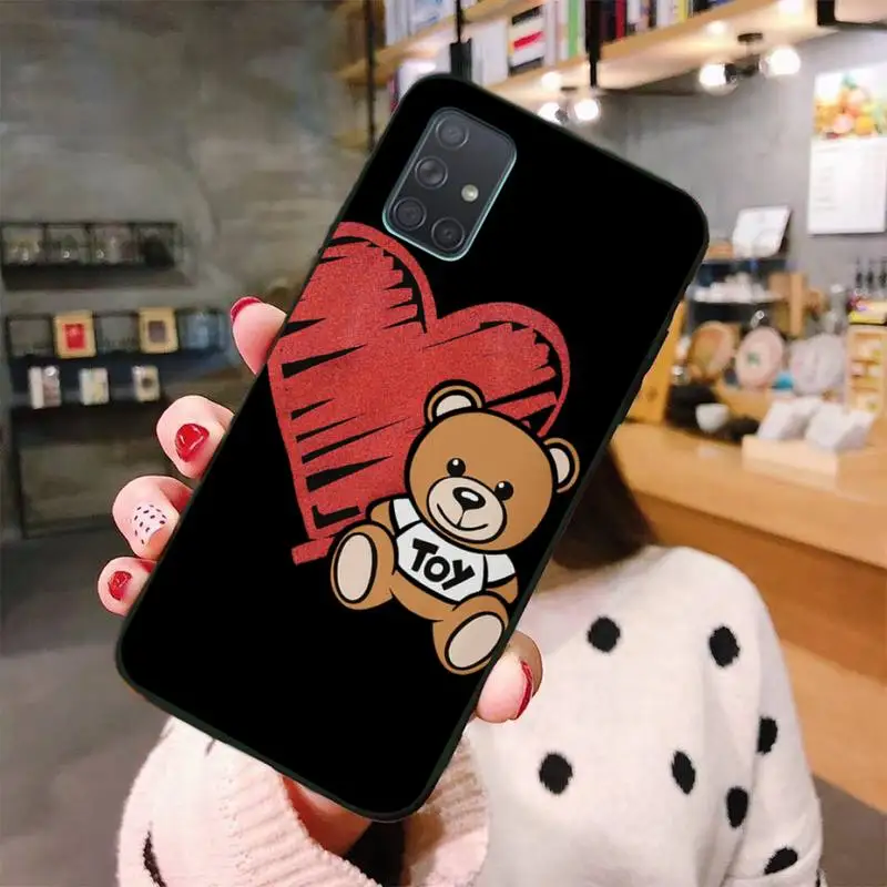 

Luxury brand Italian toy bear Phone Case For Samsung Galaxy A21S A01 A11 A31 A81 A10 A20E A30 A40 A50 A70 A80 A71 A51