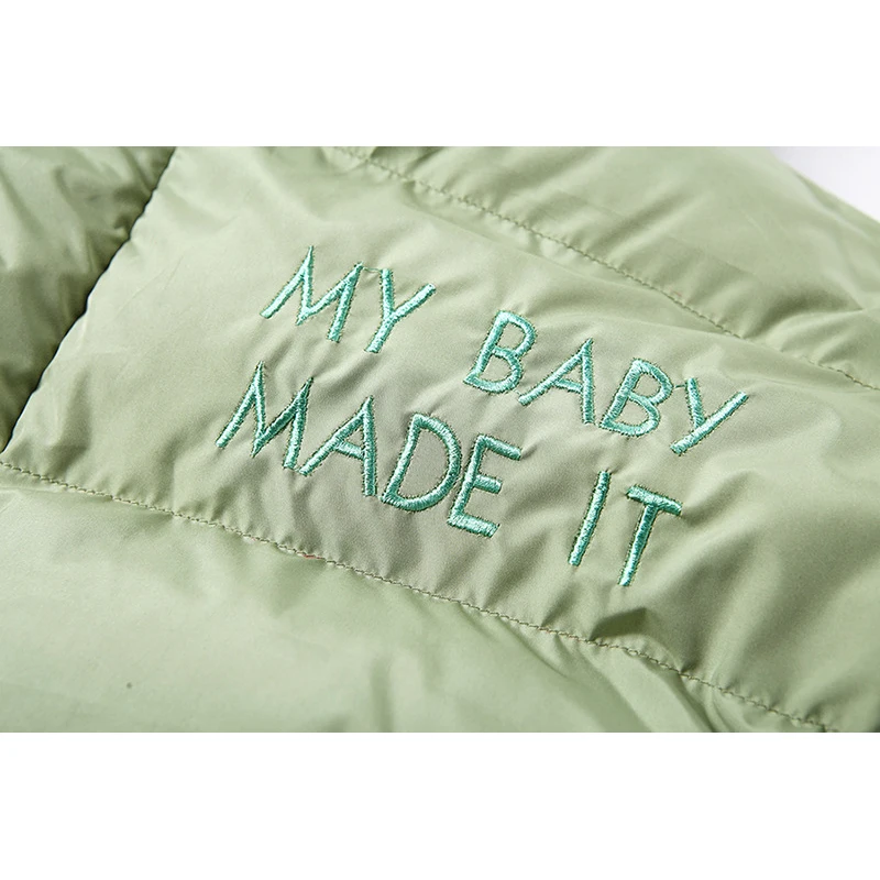 

2021 Winter Green Parkas Women Turtleneck Thicken Casual Coats Women Loose Oversized Letter Embroidery Parkas Female CX1799