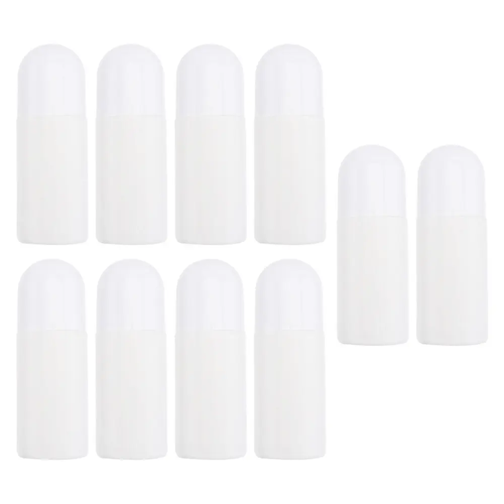 

10pcs 50ML Roller Bottles for Essential Oils Empty Refillable Roll on Bottles Reusable Leak-Proof DIY Deodorant Containe