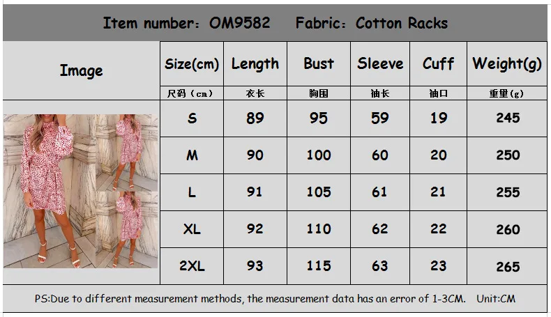 

Mandylandy Printed Women Summer Dress Long Sleeve High Collar Loose Lace-up Dresses High Waist Casual O-neck Streetwear Dress