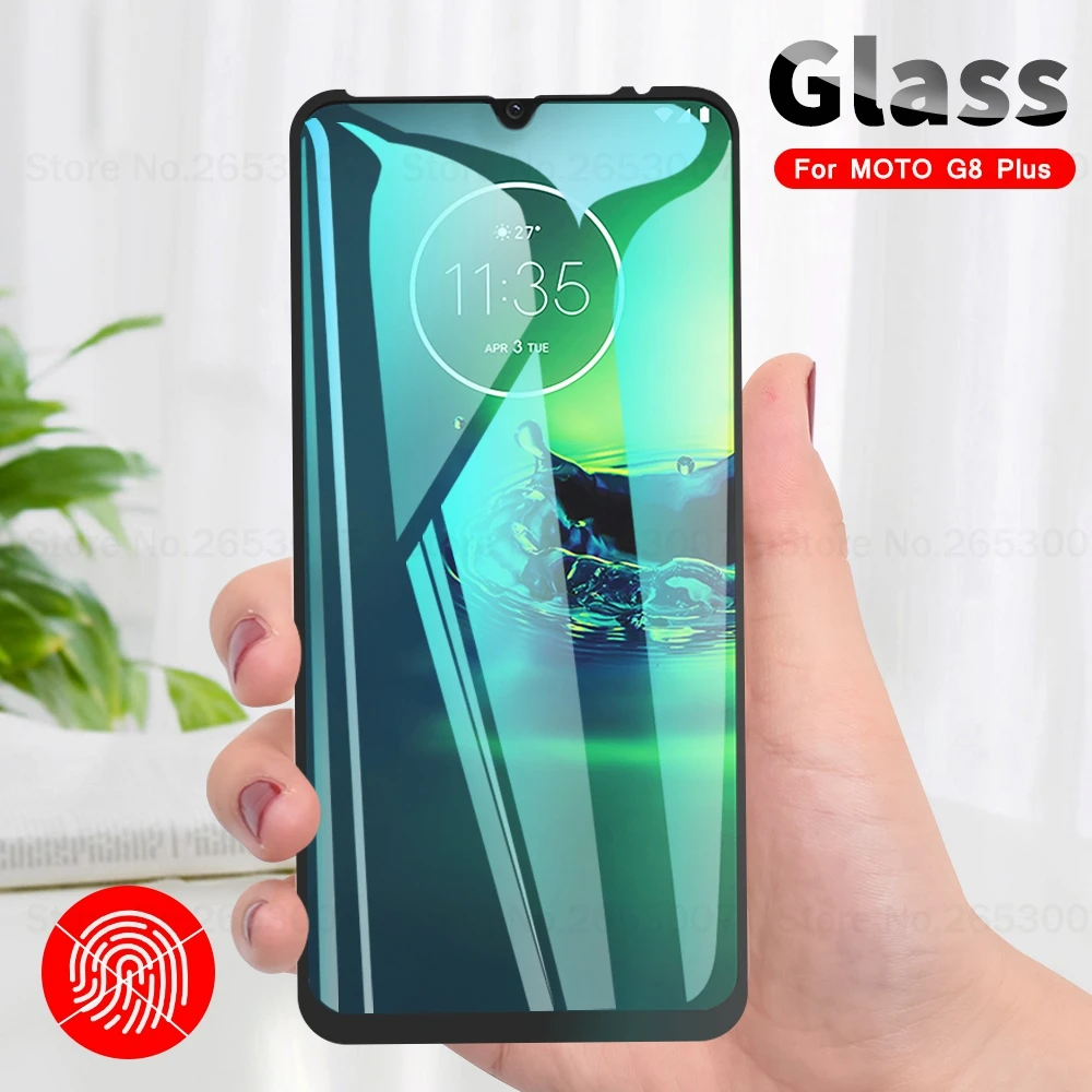 Полное закаленное стекло для Moto G8 G7 Plus One Zoom E6 E5 Macro P30 Z3 Z2 Play Cover защита экрана Motorola