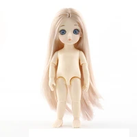 new 13 movable jointed dolls toys mini 16cm bjd baby girl boy doll naked nude body fashion dolls toy for girls gift