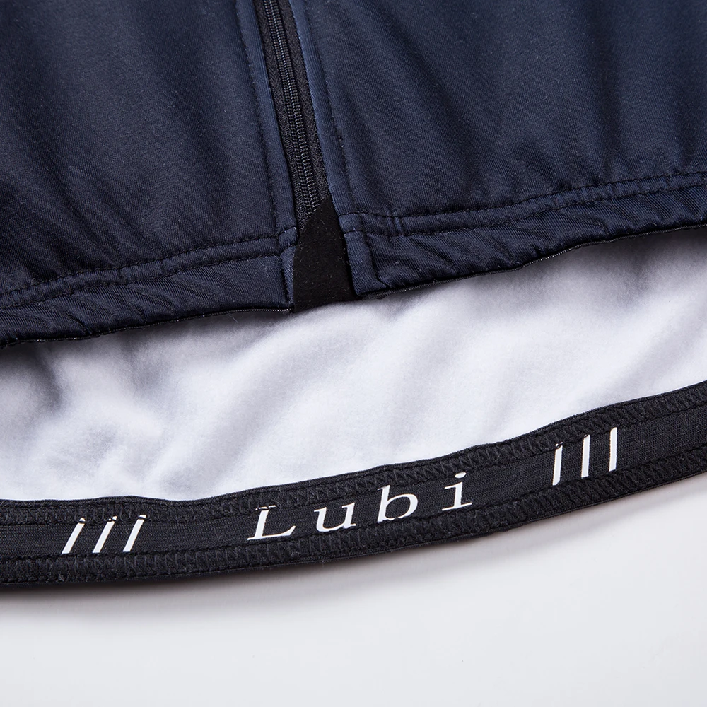 LUBI Мужская велосипедная Джерси с длинным рукавом Зимняя Теплая Флисовая теплая