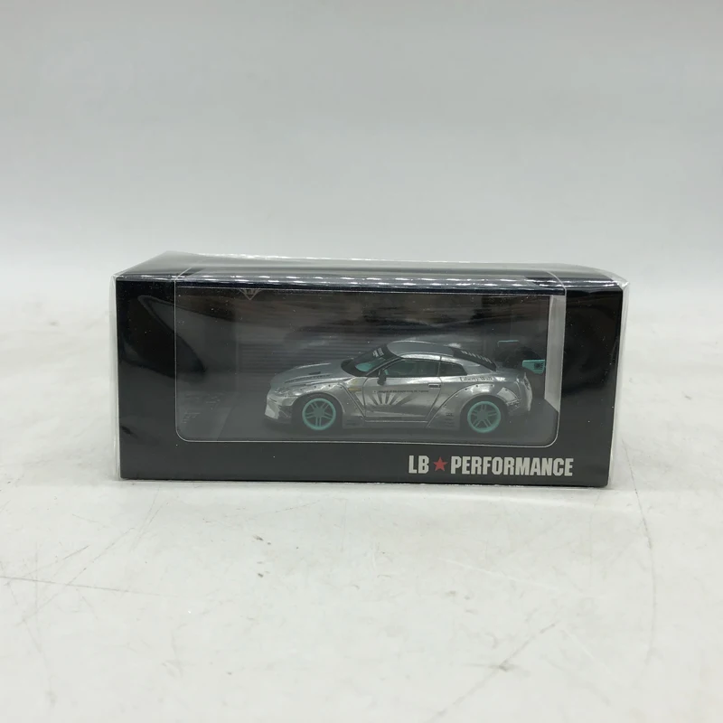 1/64 литье под давлением LB производительность GTR работает модель автомобиля синий|