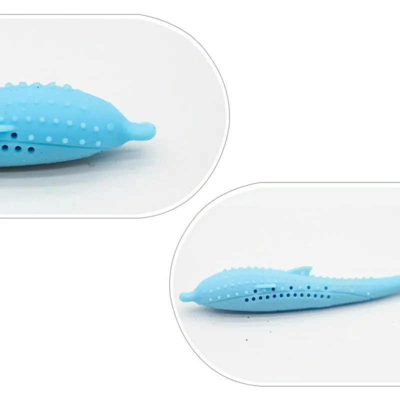 Зубная щетка в форме кошачьей рыбы с кошачьим питомцем Экологичная силиконовая