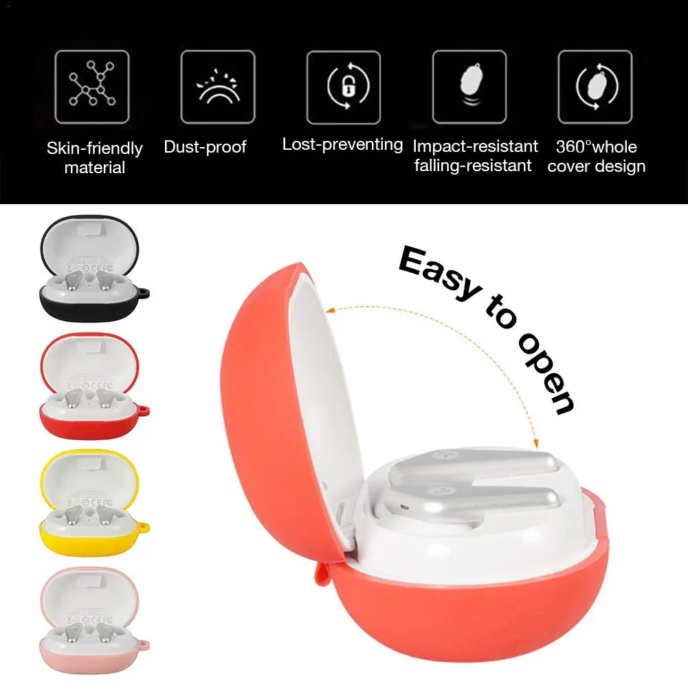 Беспроводные Bluetooth наушники защитный чехол вкладыши мягкий силиконовый 4 цвета