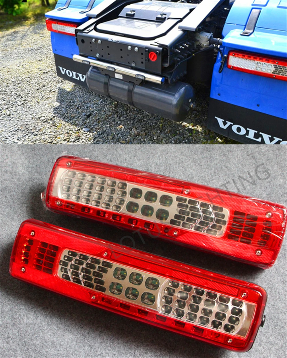 L+R 12V 24V Led Tail Brake Stop Warning Signal Light for Volvo FH 460 540 FH12 FH16 Heavy Truck Rear Lamps with Buzzer - купить по