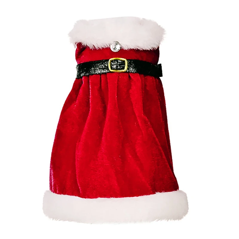 

Christmas Wine Bottle Cover, Reusable Wine Sweaters Cover Dress For Holiday Party Xmas Table Home Decoration