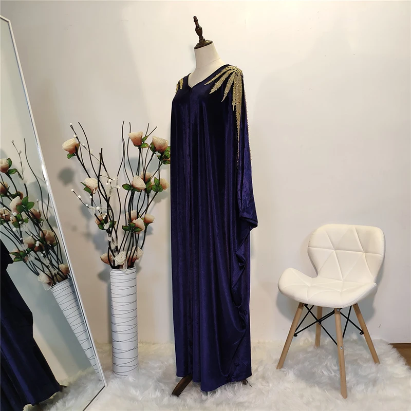 Velvet Abaya Kimono Terciopelo Mujer Hijab Muslim Dress Women Turkish Dresses Islam Clothing Saudi Caftan Dubai Kaftan Djellaba