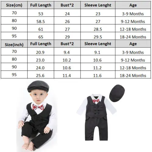 Комплект одежды для маленьких мальчиков осенний костюм джентльмена из 2