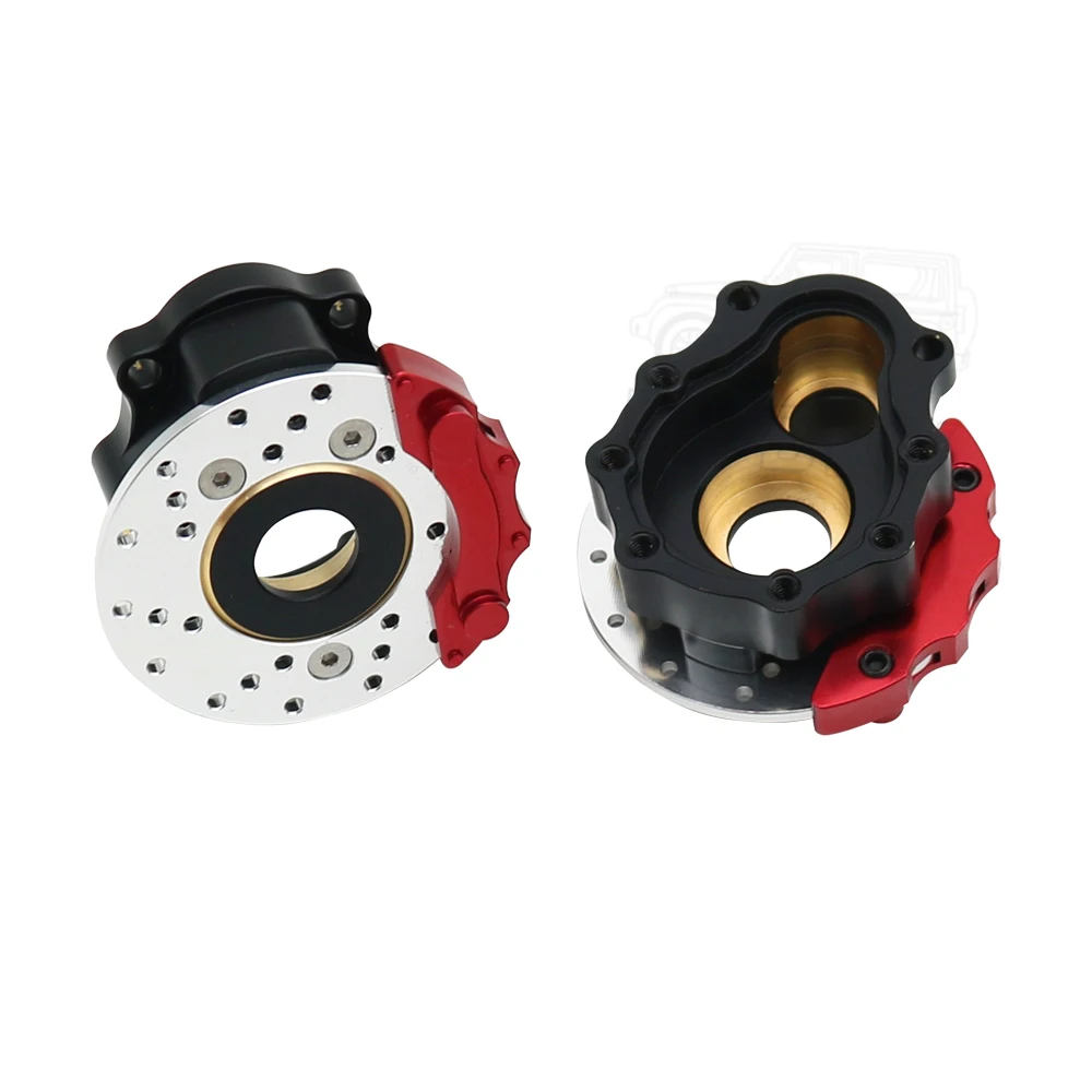 Carcasa de eje de Portal de TRX-4, piezas de mejora de peso de lat&oacute;n, electroforesis negra para coche Crawler 1/10 RC Traxxas TRX4 TRX6-5