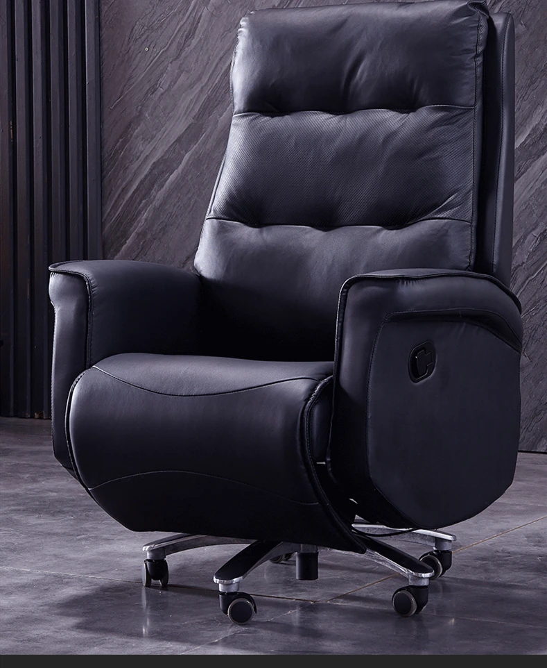 Высококачественное офисное кресло Boss из натуральной кожи удобное откидное