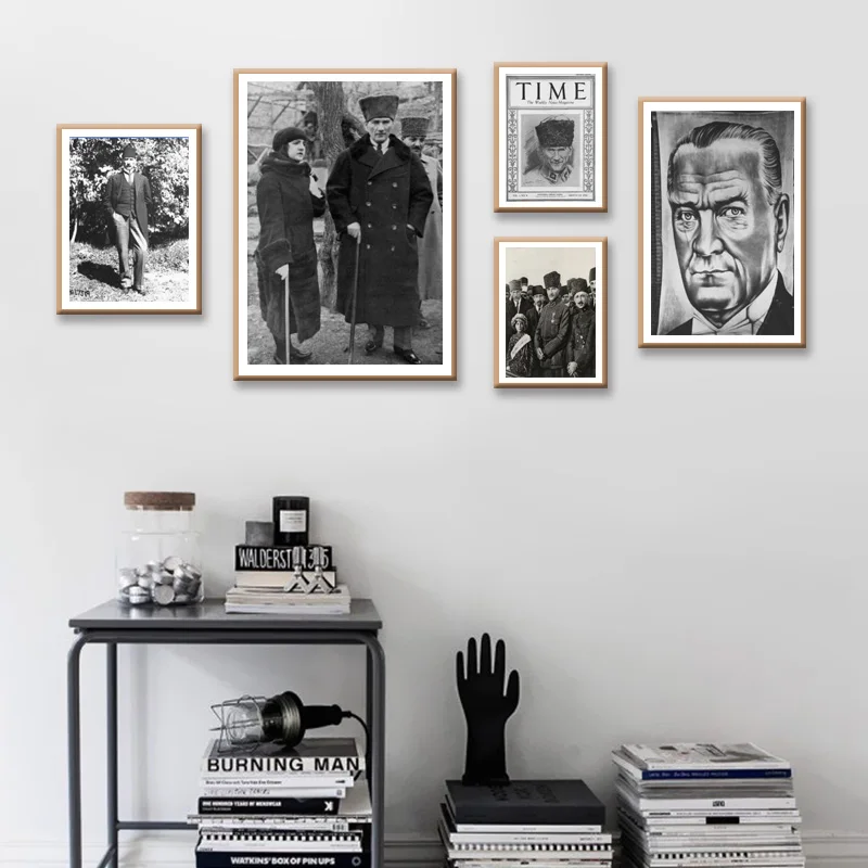 Турция Мустафа Кемаль Ататюрк турецкий декоративные плакат из крафт бумаги