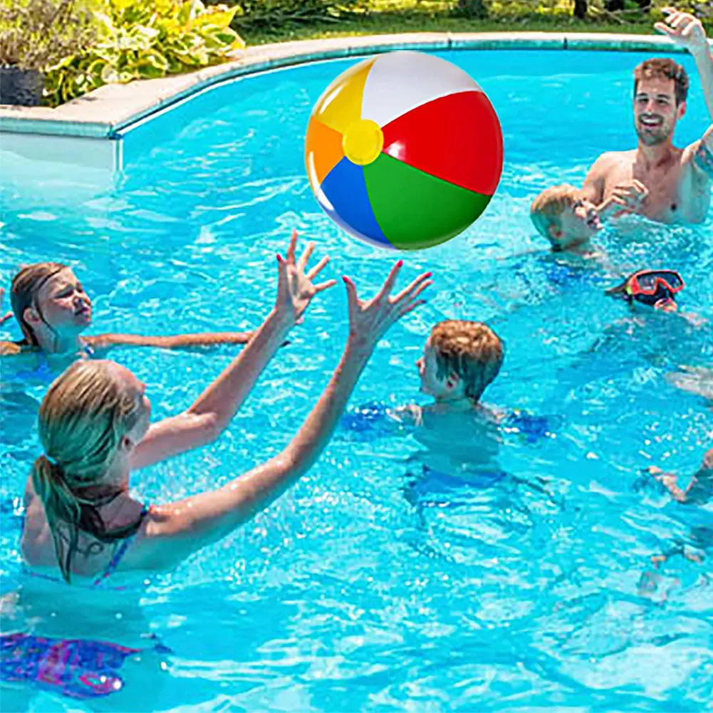 

2021 Summer Large Inflatable Beach Ball Summer Outdoor Pool Play Ball Swimming Toy Water Game Sports Water Bouncing Ball 3PCS