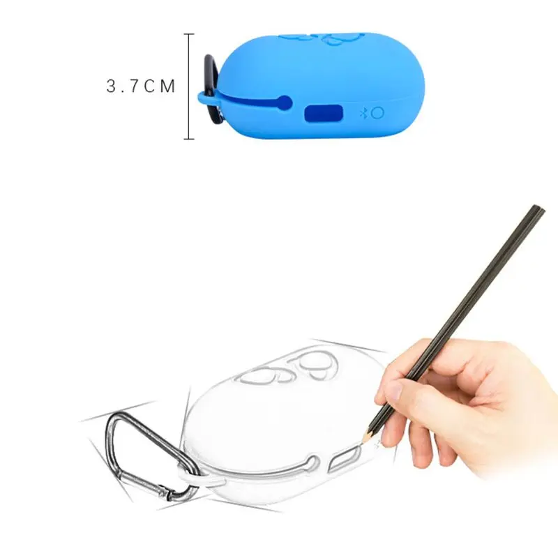 Силиконовая Беспроводная сумка для наушников с Bluetooth чехол хранения переноски