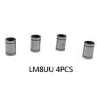 4 шт.лот LM8UU 8 мм линейный втулка CNC подшипник для вала