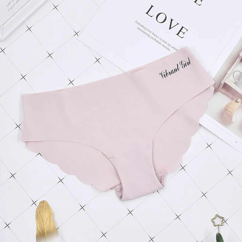 Pink VDOGRIR сексуальные женские трусы с буквенным принтом женское нижнее белье женские мужские трусы с низкой талией женские интимные трусики удобные Танга - Цвет: Pink