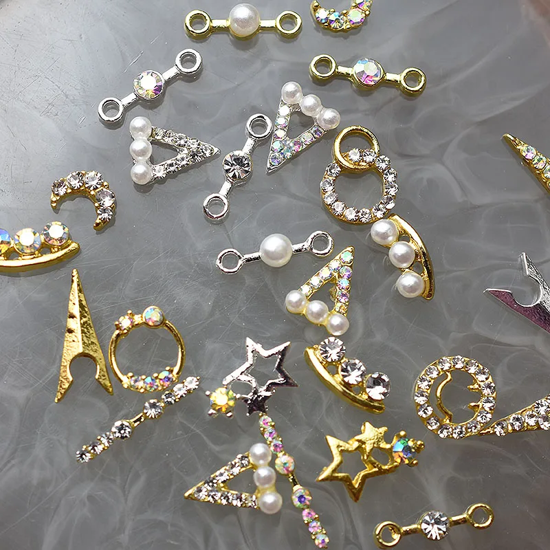 100 шт. оптом 3D Простые Очаровательные Кристаллы японские Стразы для ногтей