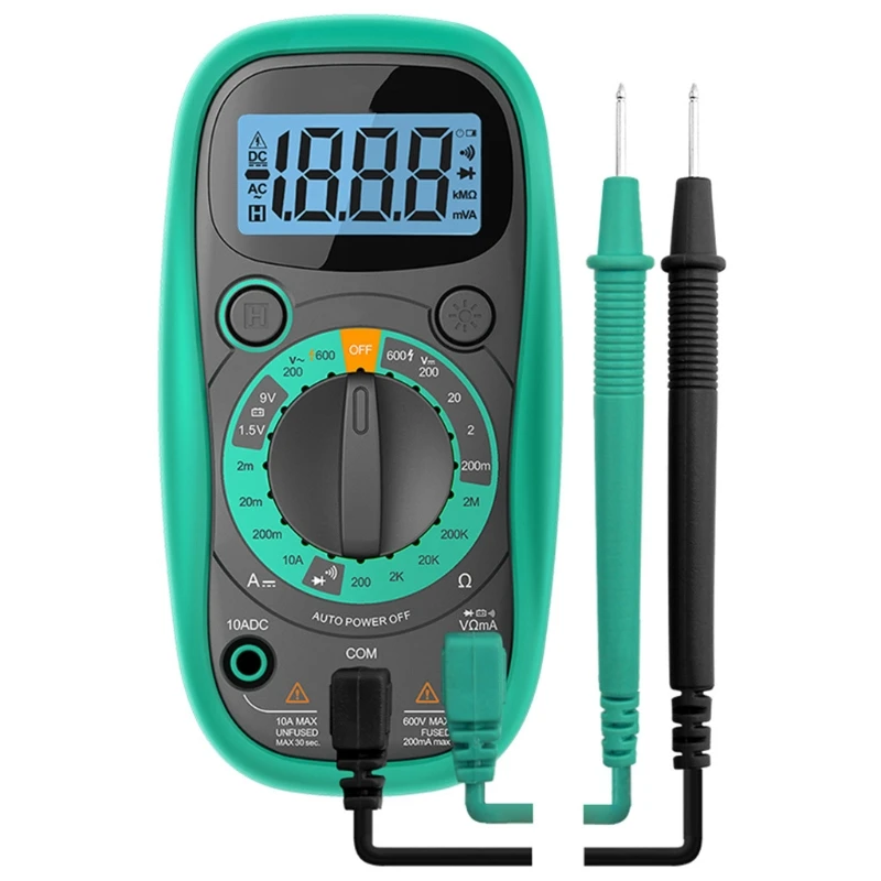 

Digital Multimeter Voltmeter Automotive Ohm Battery Tester Ammeter EM33D with Magnet Backlight for machine Repairing