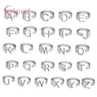 high quality authentic 925 sterling silver capital letters adjustable rings for women wedding engagement jewelry 3 colors option