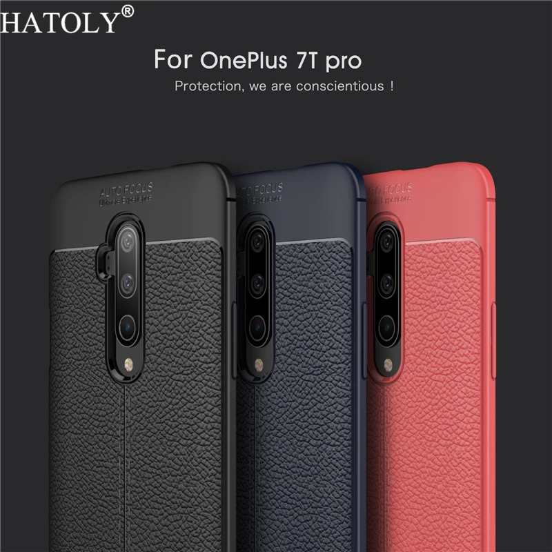 

For Oneplus 7T Pro Case Rubber Silicone Armor Shell Funda TPU Phone Cover for Oneplus 7T Pro Protective Case for Oneplus 7T Pro