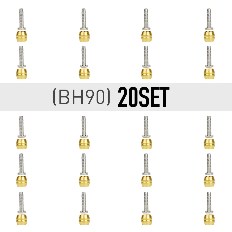BH90 20set 5/20/50/100 set Connector Original BH59 BH90 Olive Needle Sleeve Is Mainly Applied To DEORE SLX XT Bike Brake accessories - Цвет: BH90 20set