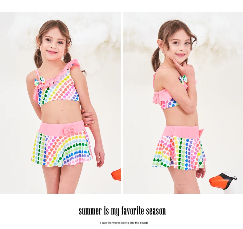 Новинка 2019 купальник для маленьких девочек искусственные купальники детский