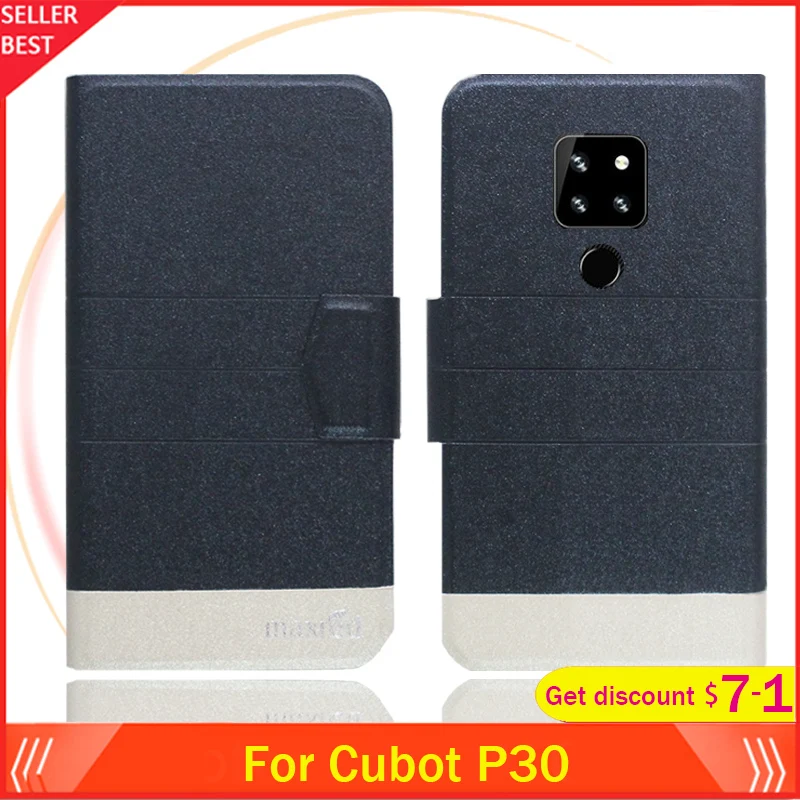 5 цветов Лидер продаж! Чехол-книжка Cubot P30 ультратонкий кожаный эксклюзивный чехол