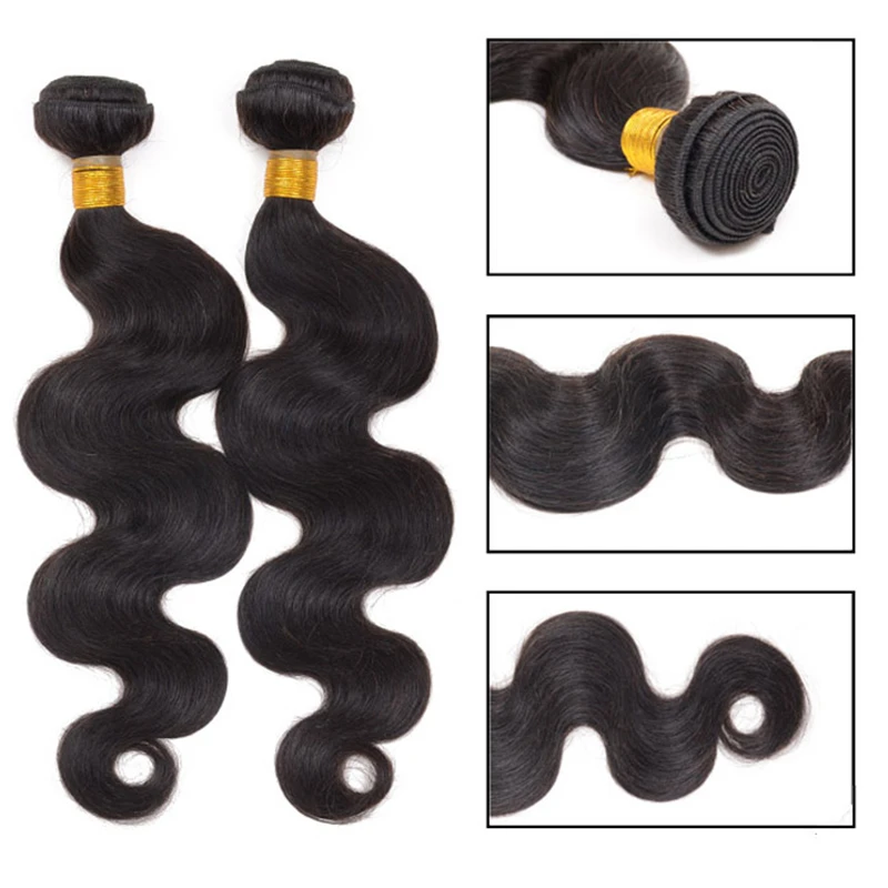 

LISIHAIR Synthetic Water Weave Hair Bundles Black Long Hair Weaving High Temperature Fiber Bundle Hair Non-Remy Hair Extension