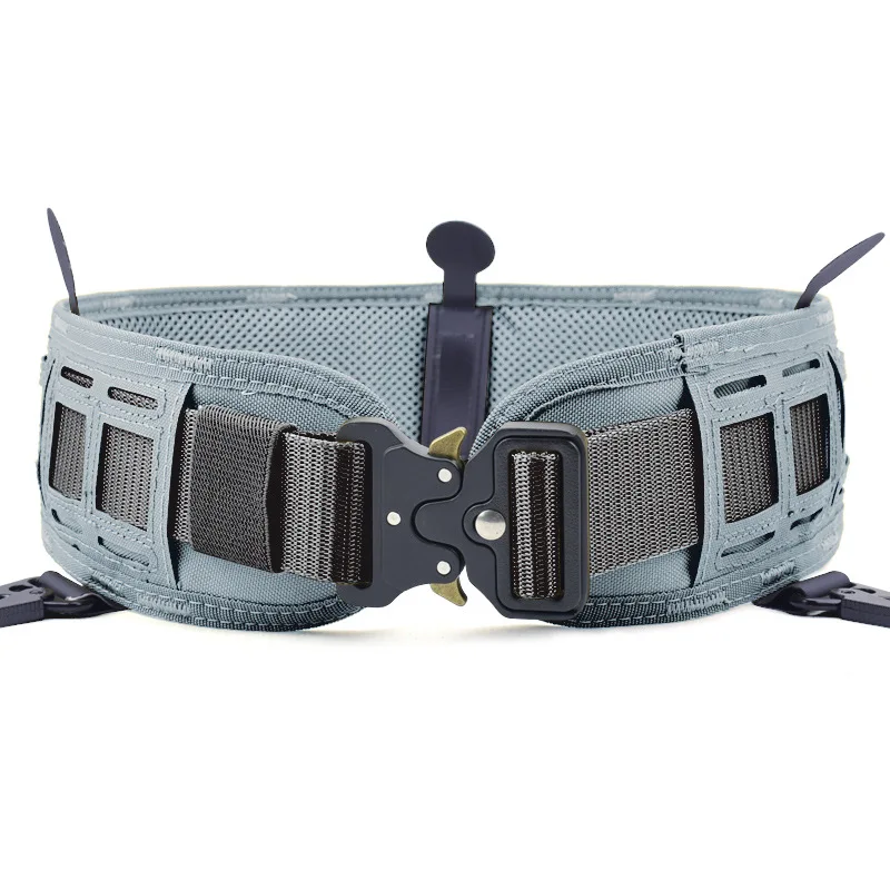 New Laser Cutting Tactical Waist Belt Water Resistant Adjustable Training Waistband Support for Molle System