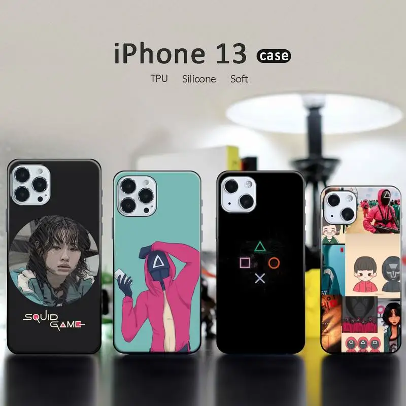 

Squid Game HoYeon Jung Phone Case for iphone 13 12 11 pro mini XS max 6 6s 7 8 plus X XR soft TPU coque shell funda