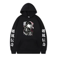 japanese berserk hoodie manga print autumnwinter sweatshirt gothic pullover fashion long sleeve men black sweatshirts sudaderas
