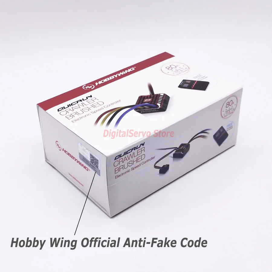 Водонепроницаемый Матовый контроллер скорости ESC Hobbywing quirun 1080 80A с программной