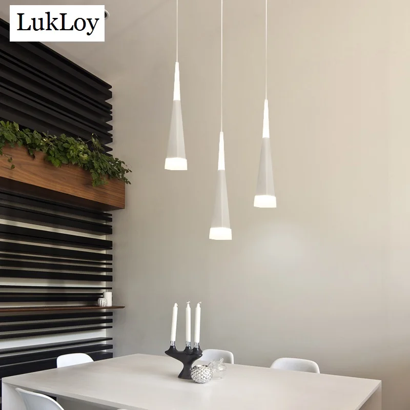 Светодиодный Потолочный подвесной светильник LukLoy цветная Подвесная лампа для