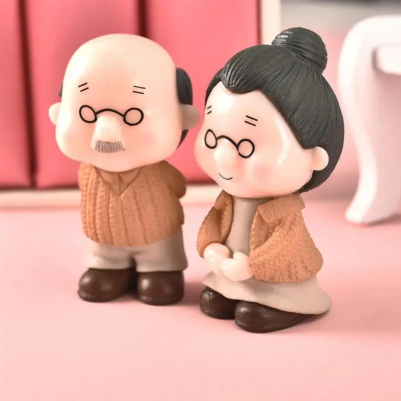 1 пара фигурок дедушка старая DIY мини-Сказочный Сад кукла с узором подарок для