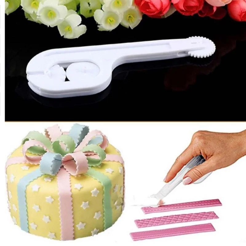1 шт. 3-колесный пластиковый резак для украшения торта
