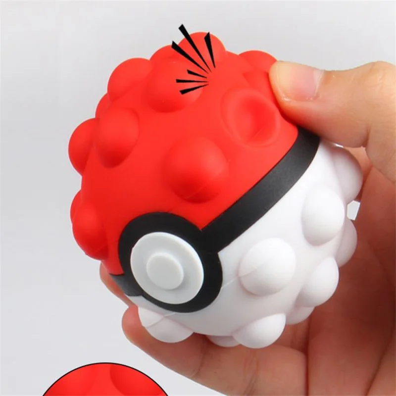 

Pop It New 3D Decompression Ball Cross-border Silicone Decompression Vent Toy Rodent Control Pioneer Round Ball Pinch Music