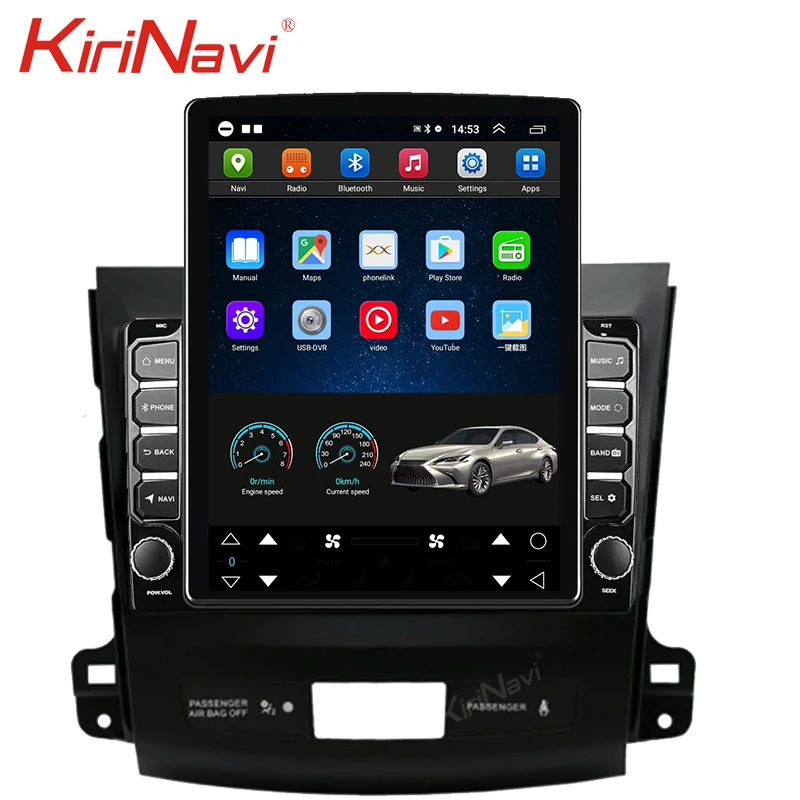 Автомагнитола KiriNavi с сенсорным экраном 9 7 дюйма Android 10 0 GPS навигацией для Mitsubishi