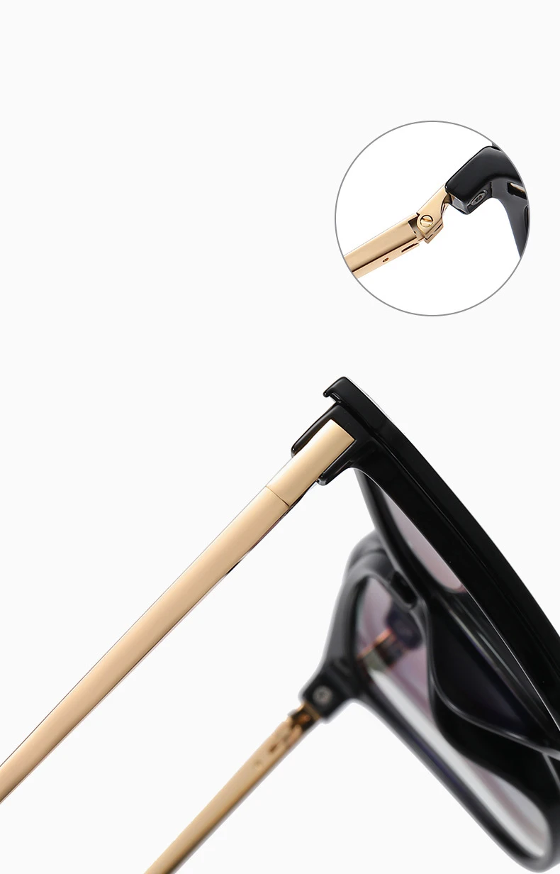 2 In 1 Set Polarized Clip On Sunglasses For Women Men Retro Luxury CatEye Anti Blue Light Glasses Frame Magnetic Driving Eyewear square sunglasses