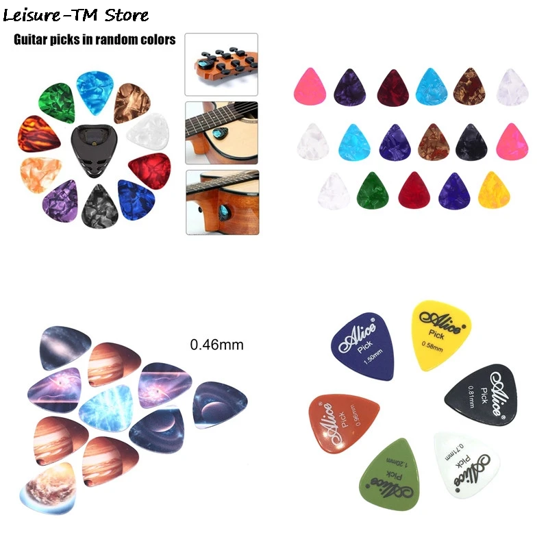 

10pcs/20pcs Guitar PicksAcoustic Electric G Uitar Accessories Musical Instrument Thickness