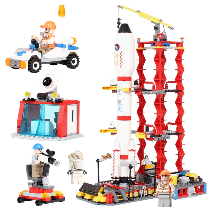 Детский конструктор космический корабль|Игрушечные кубики| |