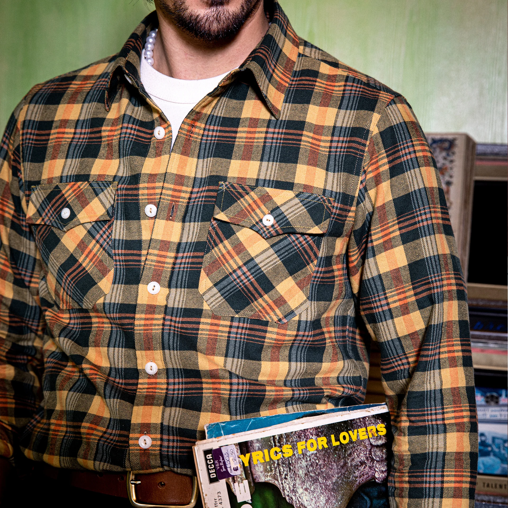 

ST-0031 Read Description ! Big US Size Genuine Quality Vintage Looking Loose Fitting Mans Cotton Shirt