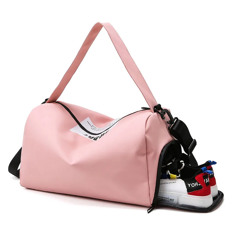 Factory Wholesale New Cylinder Sports Fitness Handbags Large Capacity Leisure Travel Shoe Organizer and Storage Shoulder Bags