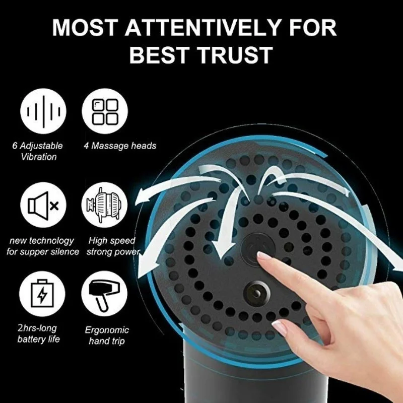 

8000r/min Therapy Massage Gun Deep Muscle Massager electric Muscle Pain Relief Neck Body Relaxation Exercise Slimming Shaping