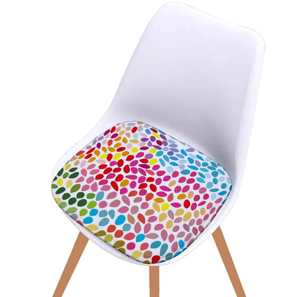 Хлопковая Нескользящая подушка для сиденья с цифровой печатью улицы ресторана