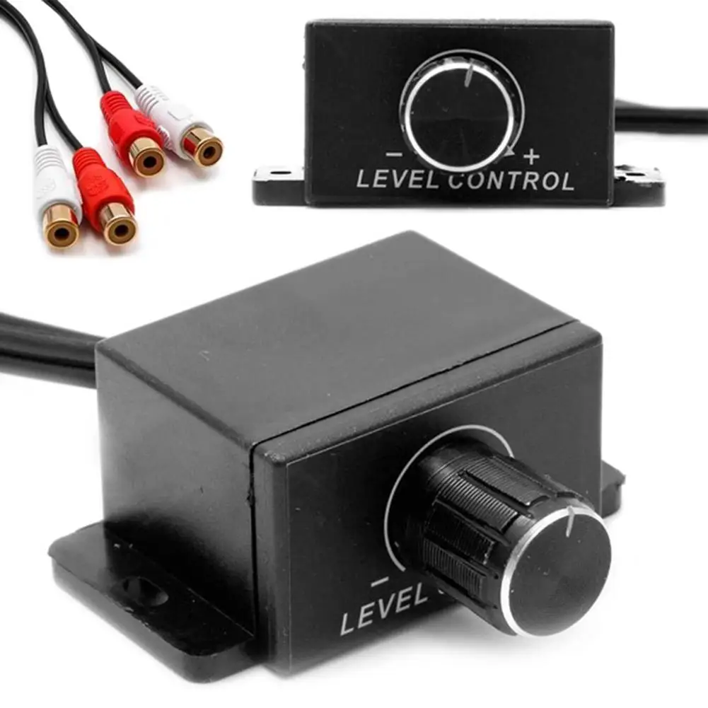 Универсальная Кнопка громкости для автомобиля усилитель звука стерео бас RCA