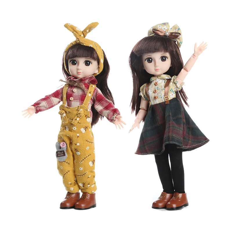36 см BjD кукла подвижные суставы одеваются повседневный костюм одежда аксессуары